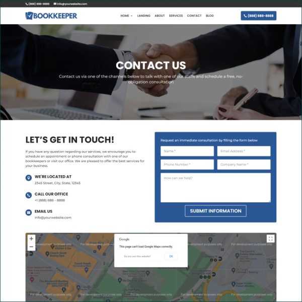 Bookkeeper Website