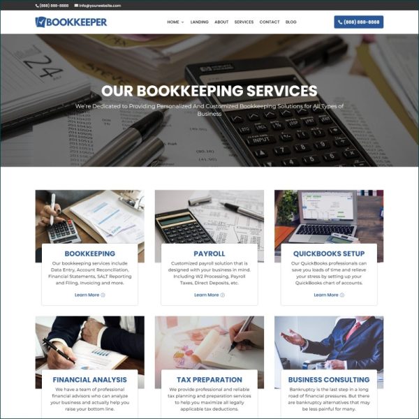 Bookkeeper Website