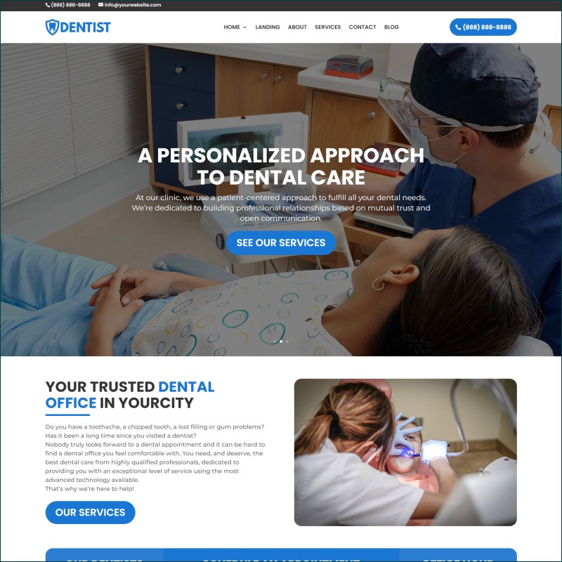 Free Dentist Website With Hosting