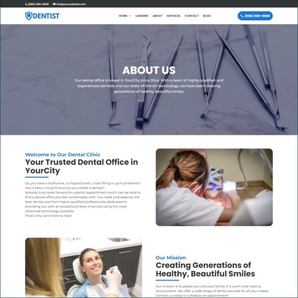 dentist website