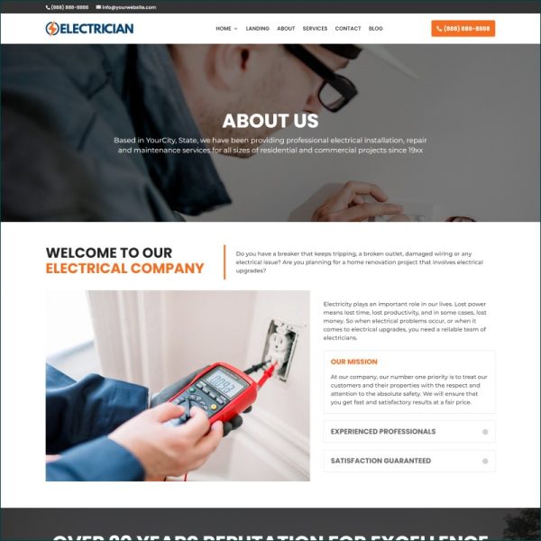 Electrician Website