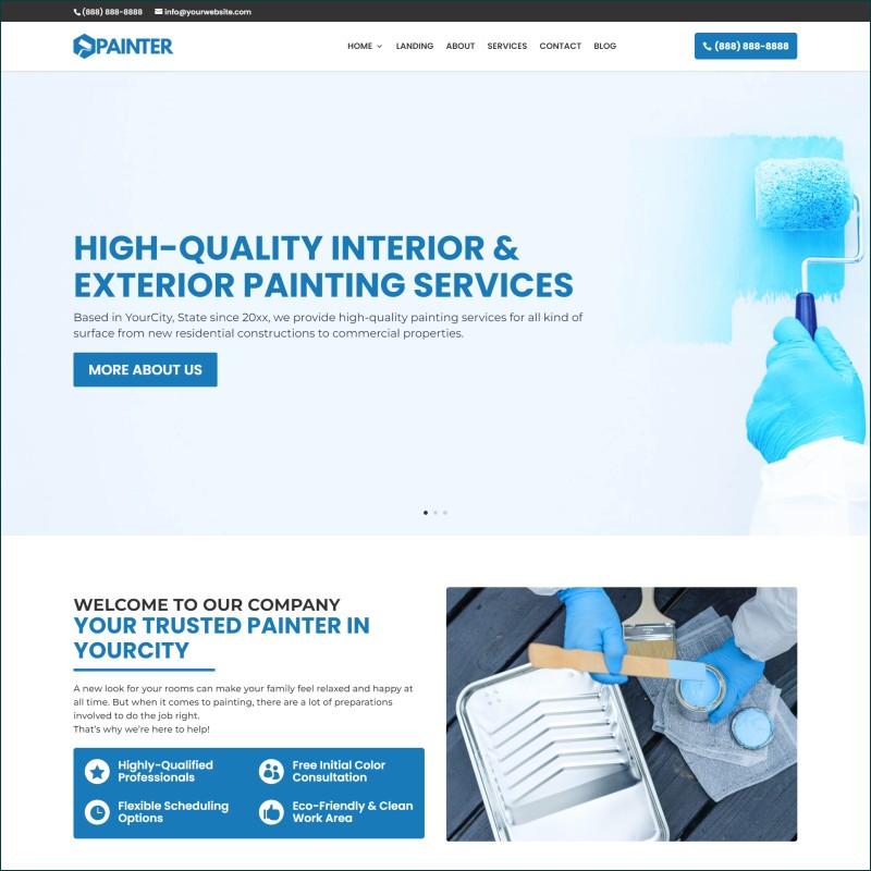 Free Painter Website With Hosting