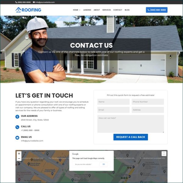 Roofing Website