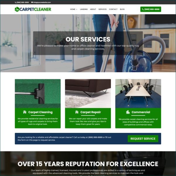 Carpet Cleaner Website