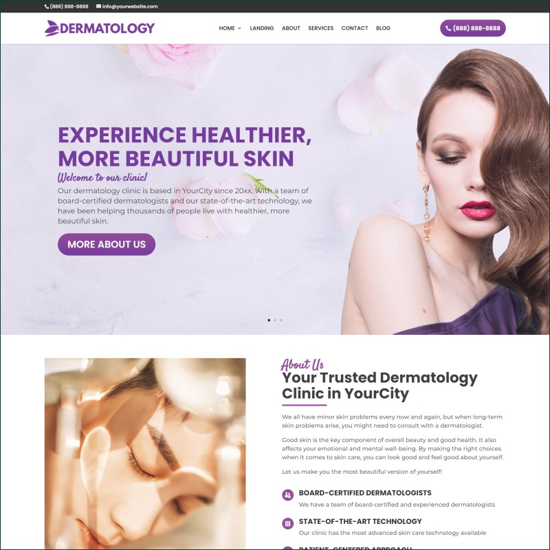 Free Dermatologist Website With Hosting