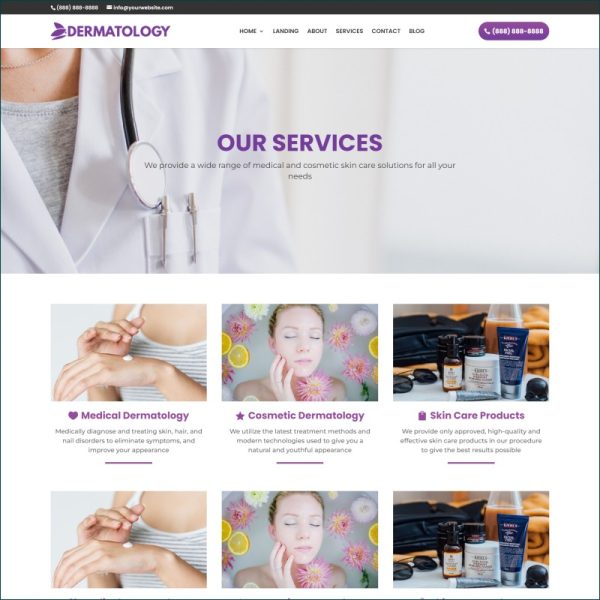 Dermatologist Website