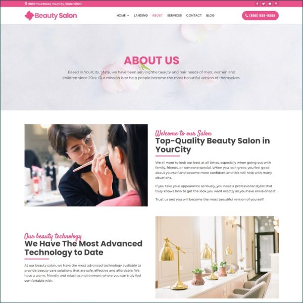 Beauty Salon Website