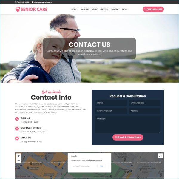 Senior Care Website